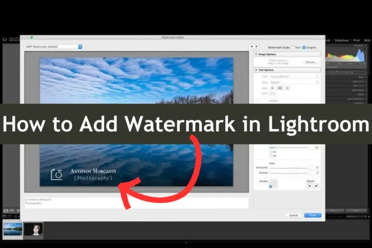 How to Add Watermark in Lightroom