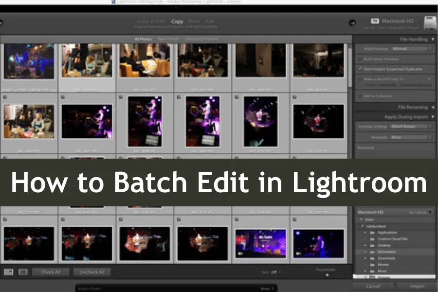 How to Batch Edit in Lightroom