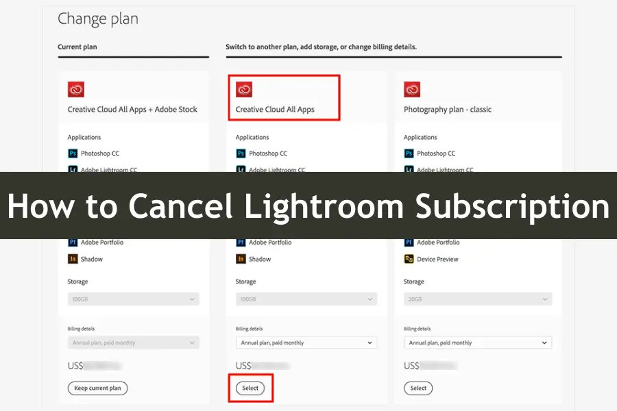 How to Cancel Lightroom Subscription