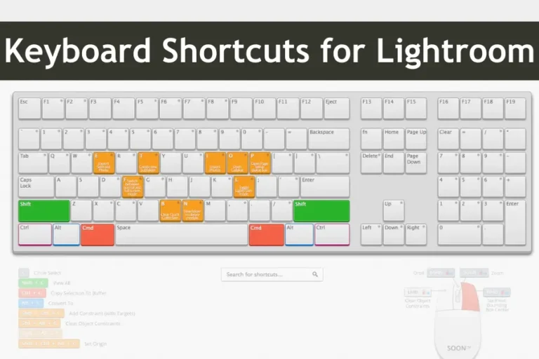 Keyboard Shortcuts for Lightroom