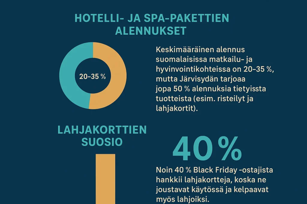 Hotelli- & spa-tarjoukset sekä lahjakorttien suosio