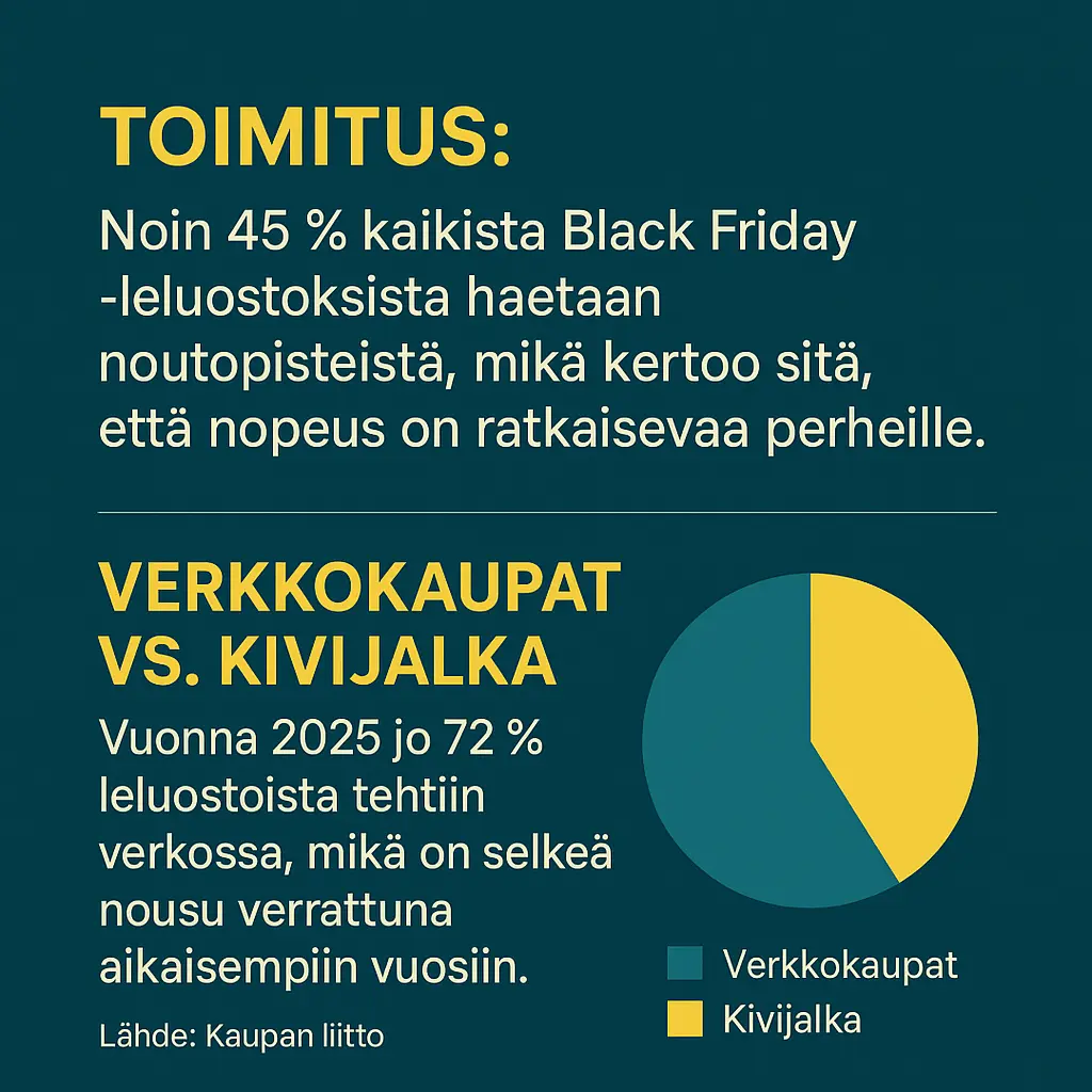 Lelujen toimitus & verkko-ostamisen kasvu